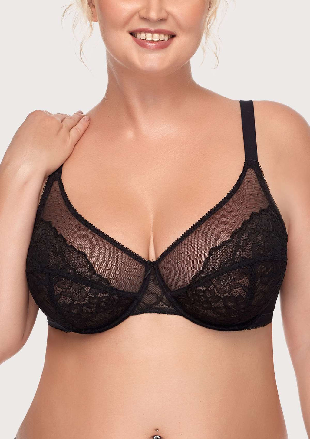 Enchante Unlined Lace Underwire Bra