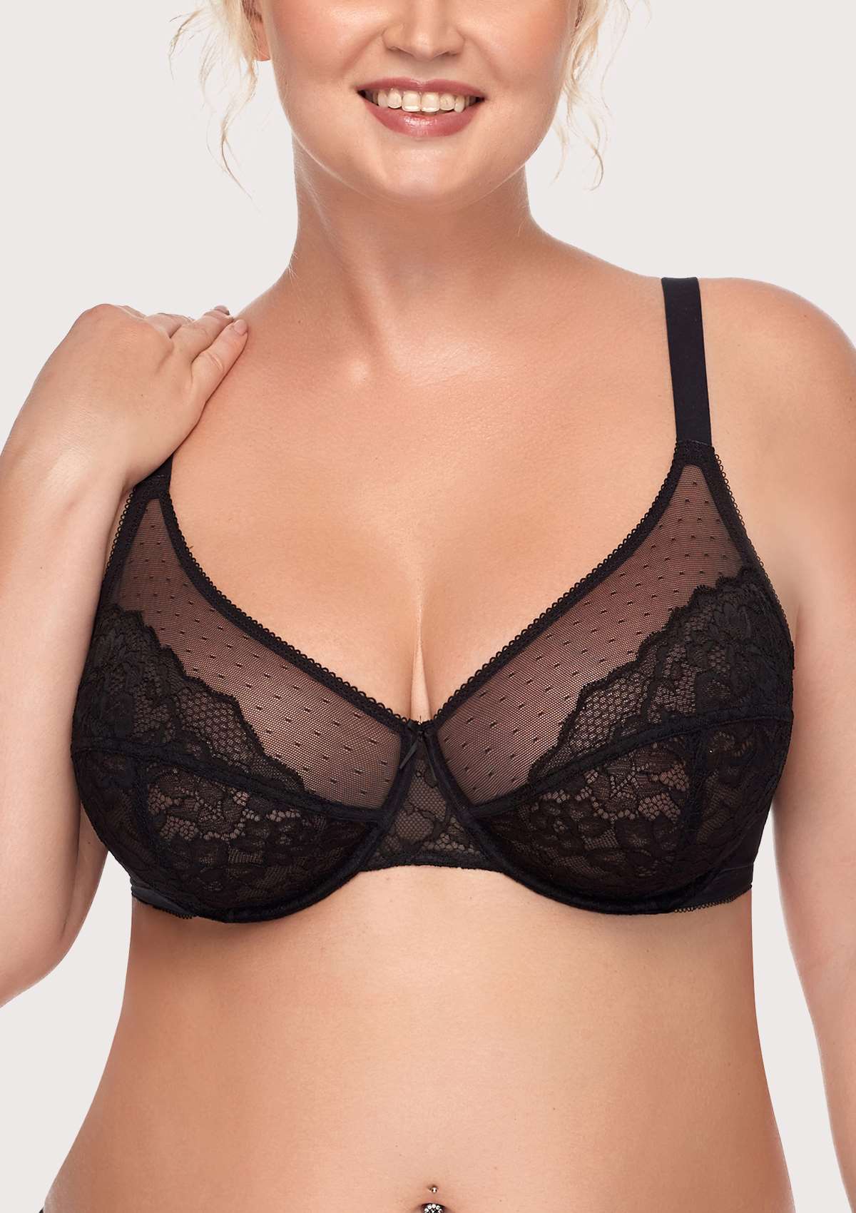 Enchante Unlined Lace Underwire Bra
